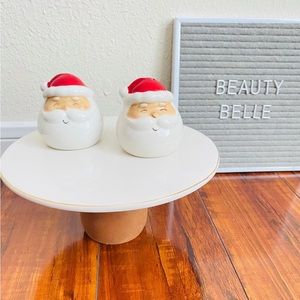 Christmas Santa ceramic salt and pepper shakers set